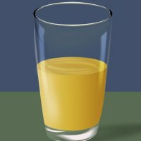 Создаем стакан с соком манго с нуля.