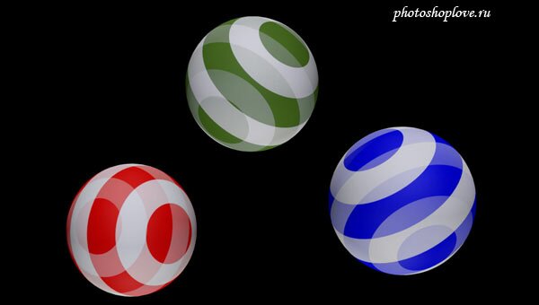 Создание простых шаров 3D PS5